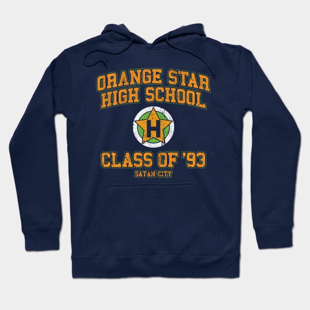 Orange Star High School Class of 93 (Variant) Hoodie by huckblade